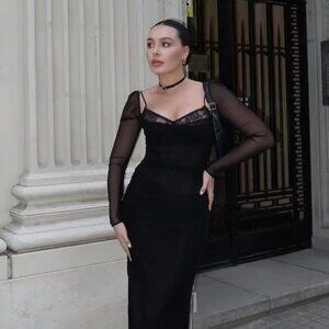 Long sleeve maxi dress